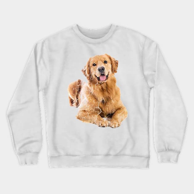 Golden Retriever Dog Lover Crewneck Sweatshirt by Bahaya Ta Podcast